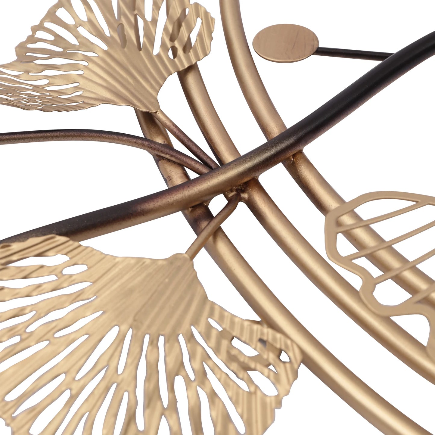 Hign-concerned 3D Ginkgo Tree Metal Wall Art Sculpture