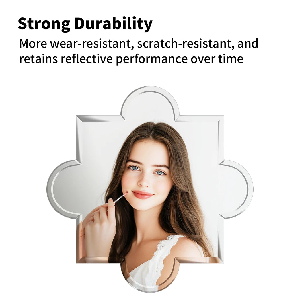 BORWARTH Frameless Wall Mirror Beveled Edge for Vanity