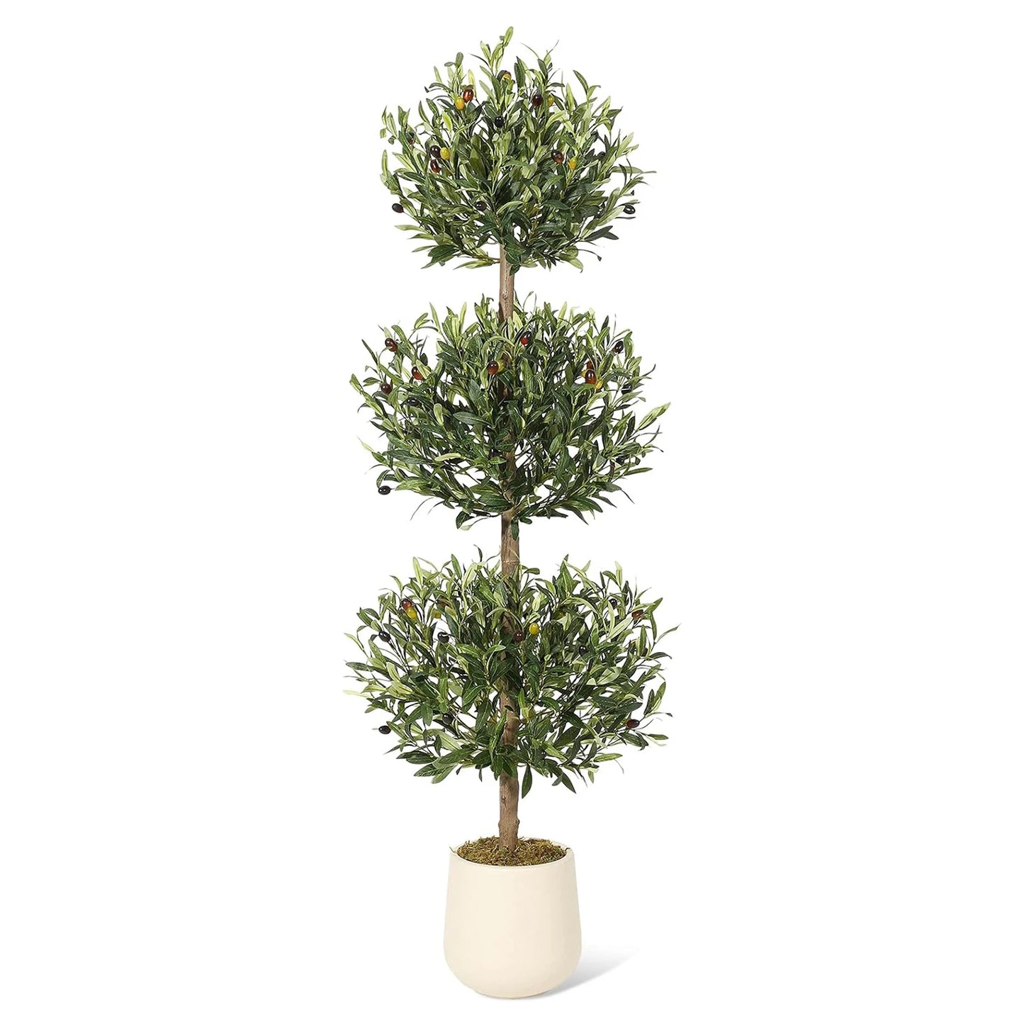 HiMIS Artificial Olive Tree Indoor Decor with Planter