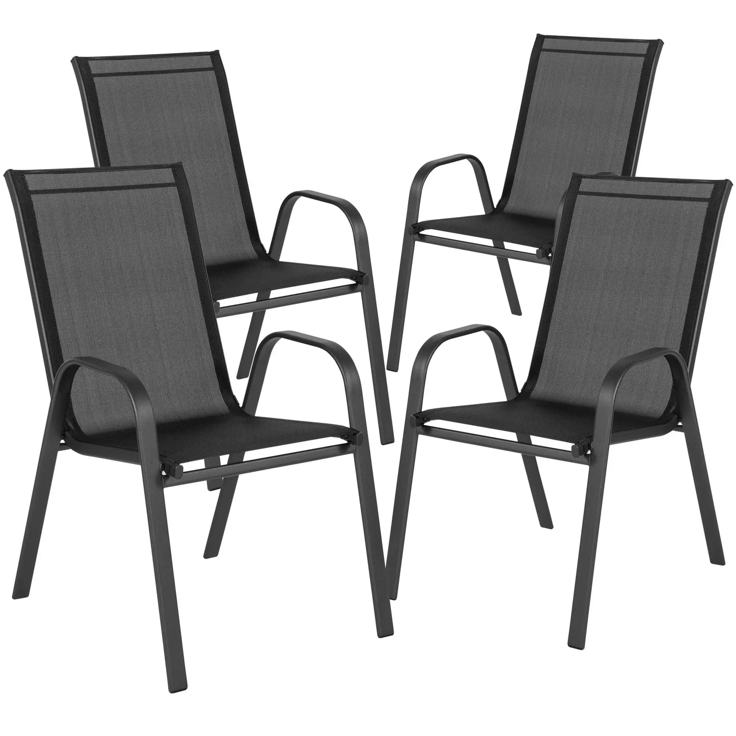 Carrying Folding Garden Chairs Teslin Fabric High Back