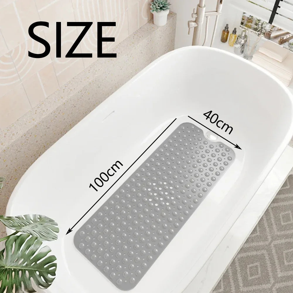 Hubei Bath Non Slip Mat With Drain Holes And Suction Cups