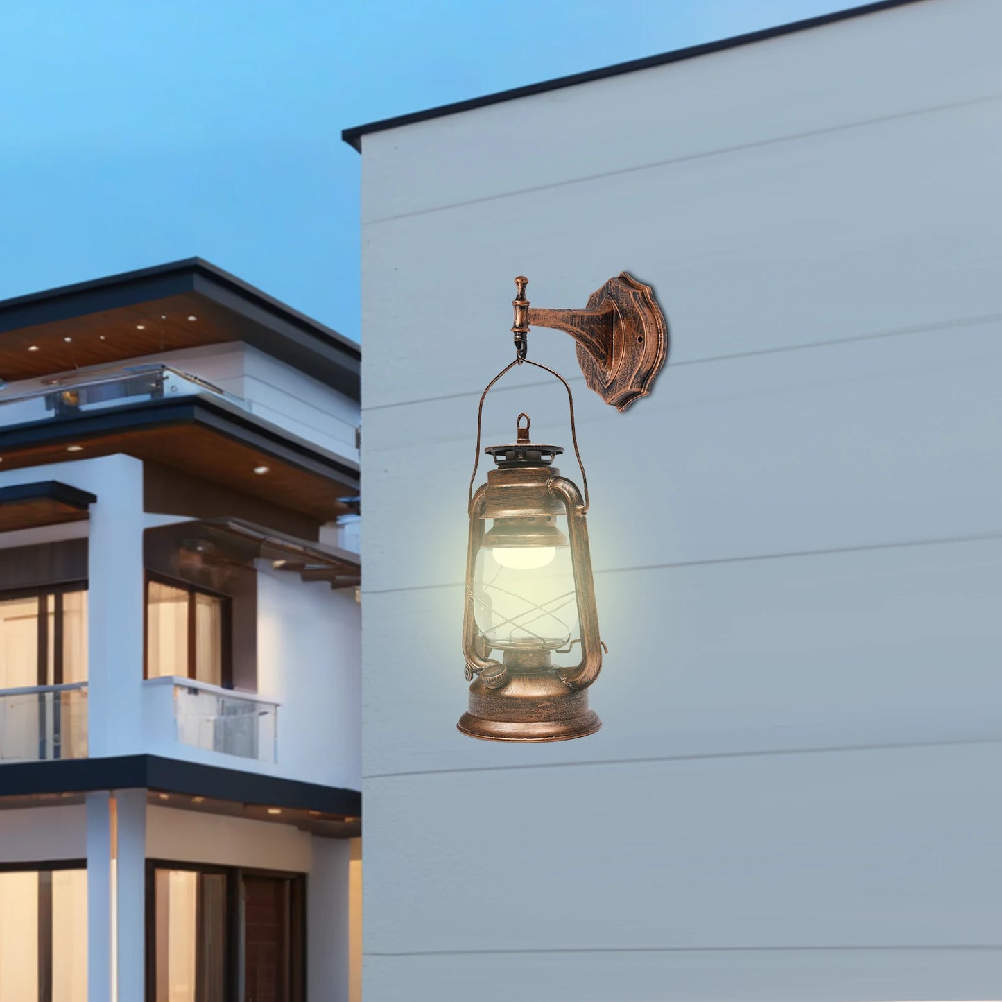 Bymaocar Outdoor Wall Light Antique Exterior Lantern Lamp