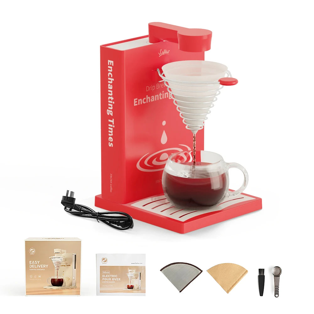 Capadeli Automatic Electric Pour Over Coffee Maker With Filter