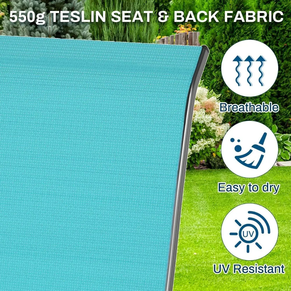 Patio Dining Chairs Stackable All Weather Teslin Chair