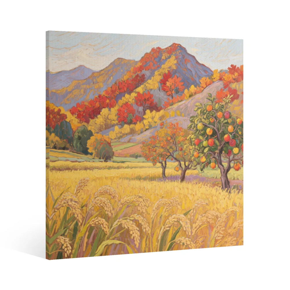 Four Seasons Canvas Oil Painting Wall Art Modern Landscape