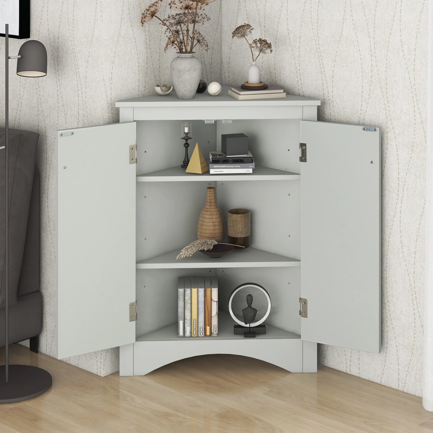 Your Charmed Home Triangle Bathroom Storage Cabinet