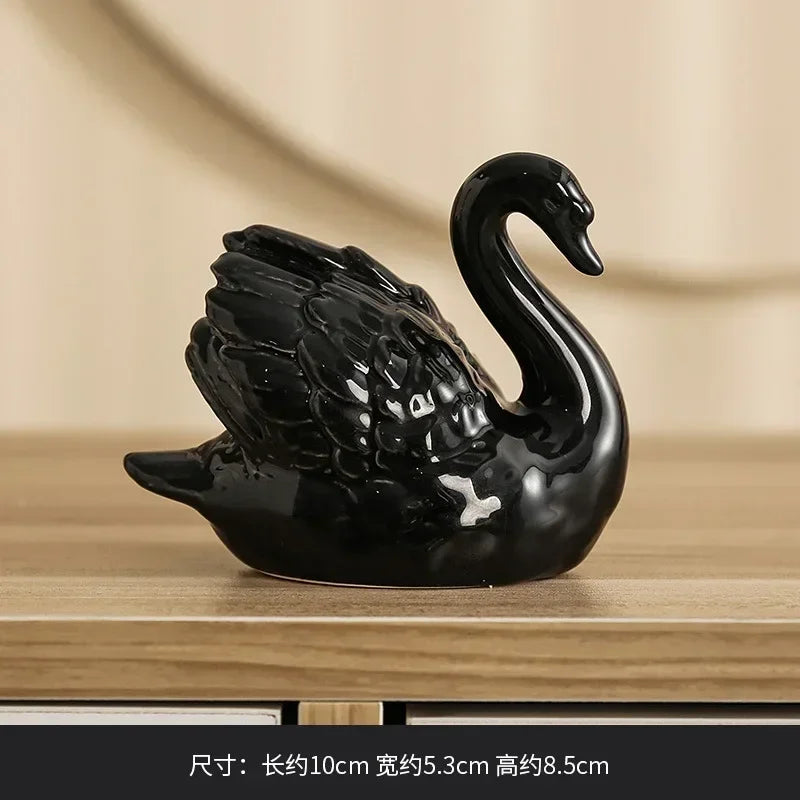 Your Charmed Home Store Lovers Swan Ceramic Trinket Kawaii