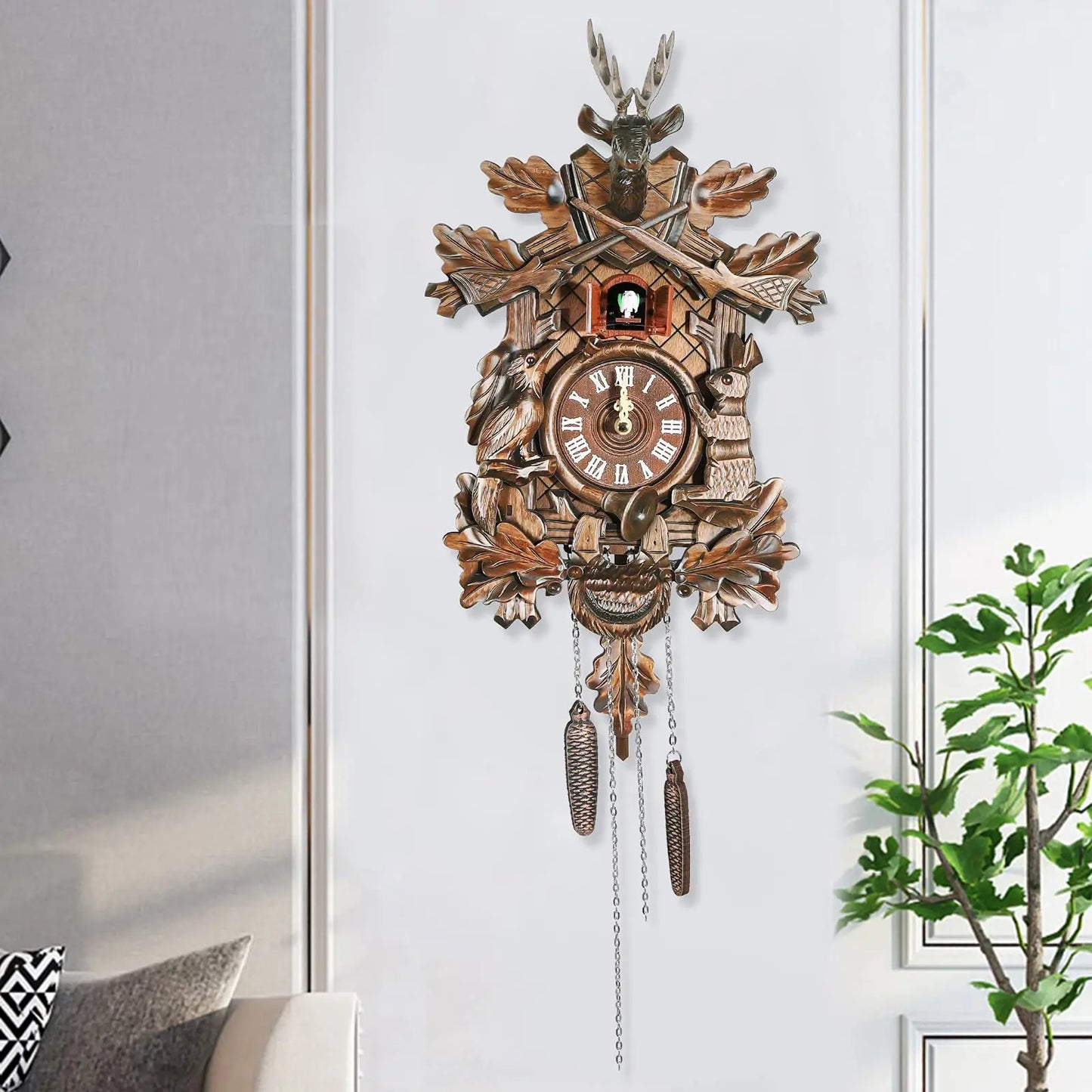 Black Forest Cuckoo Clock Traditional European Wall Clock