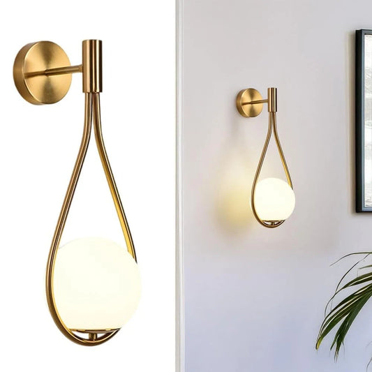 Riserva LED Indoor Wall Light Globe Glass Shade Wall Sconce