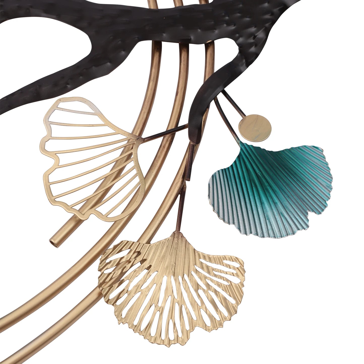 Hign-concerned 3D Ginkgo Tree Metal Wall Art Sculpture