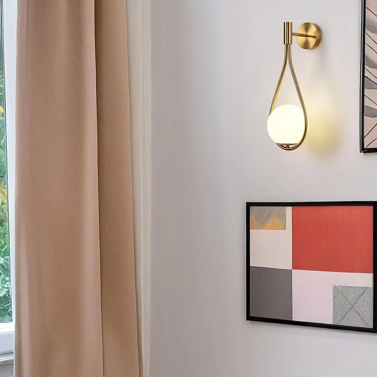 Riserva LED Indoor Wall Light Globe Glass Shade Wall Sconce