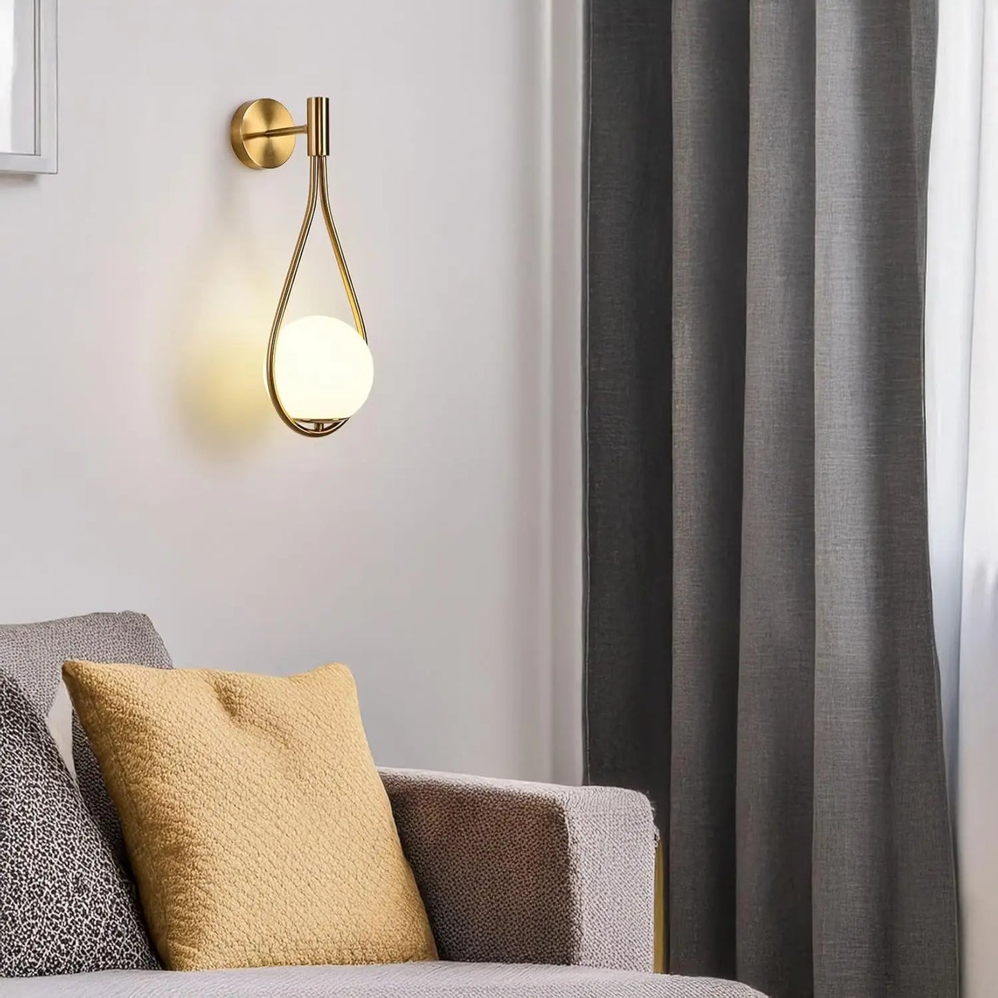 Riserva LED Indoor Wall Light Globe Glass Shade Wall Sconce