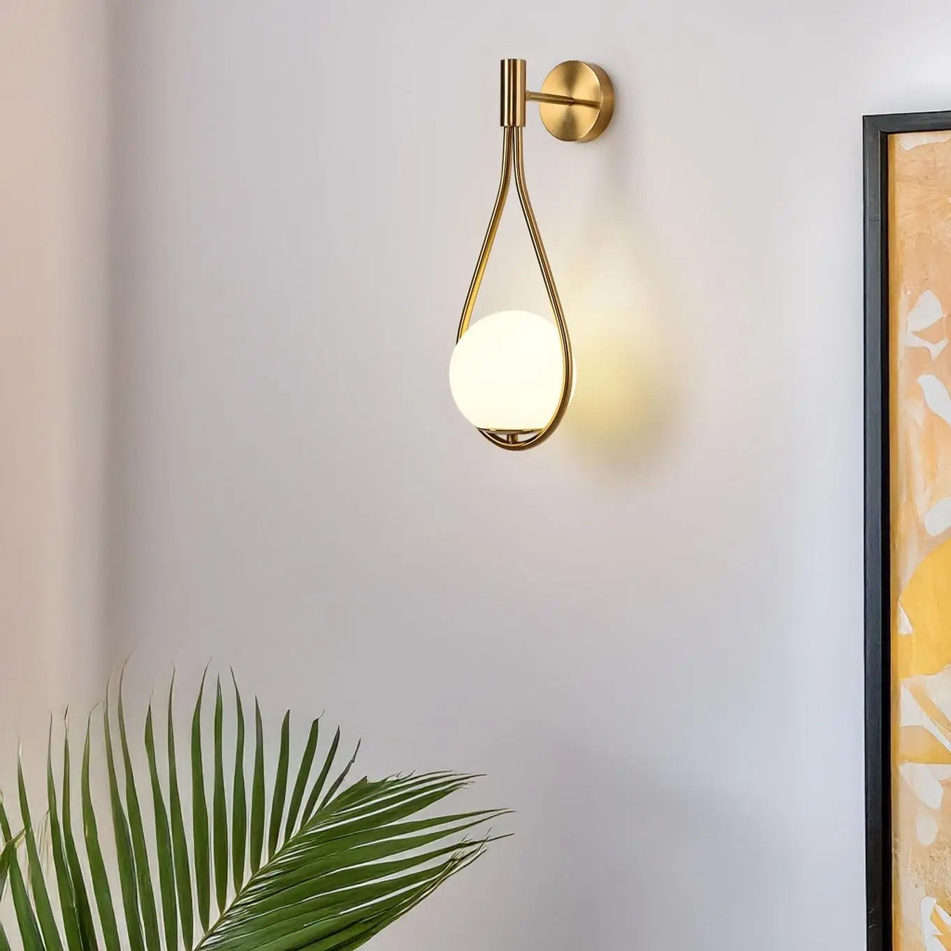 Riserva LED Indoor Wall Light Globe Glass Shade Wall Sconce