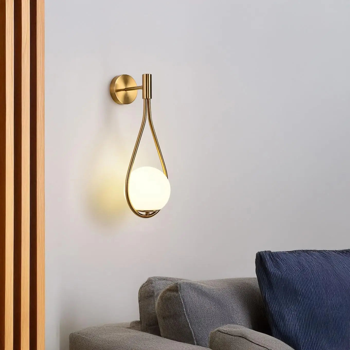 Riserva LED Indoor Wall Light Globe Glass Shade Wall Sconce