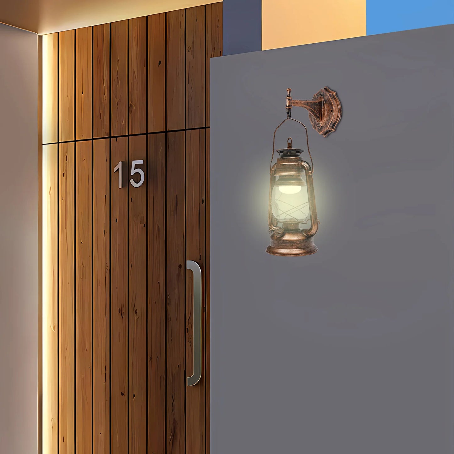 Bymaocar Outdoor Wall Light Antique Exterior Lantern Lamp