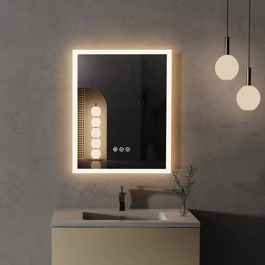 Led Lighted Bathroom Mirror With Anti Fog Memory Function