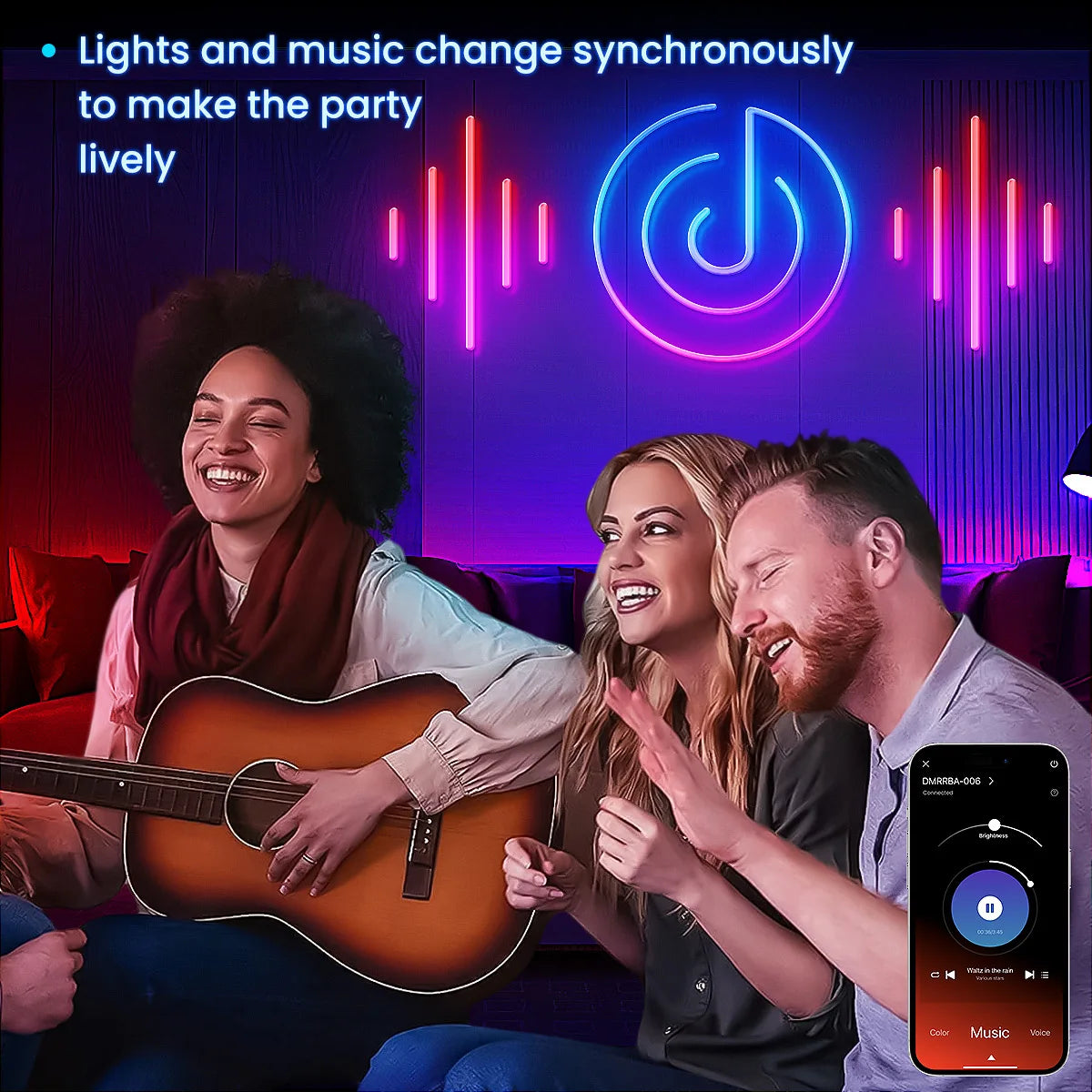 Aiopp Neon LED Rope Lights RGB Strip With App Control