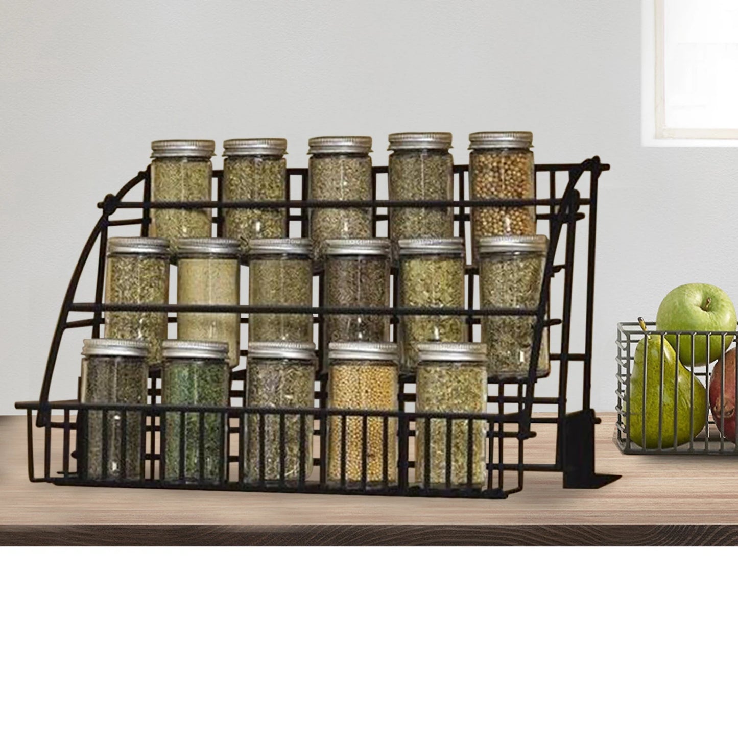 Your Charmed Home Tiered Spice Rack Retractable Kitchen