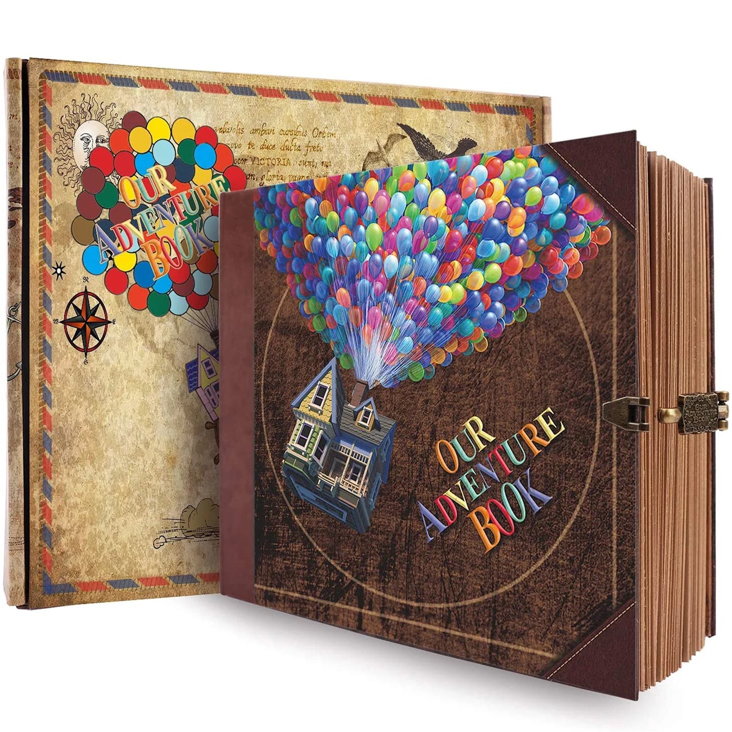 Our Adventure Book 146 Page DIY Handmade Photo Album Scrapbook Retro Kraft