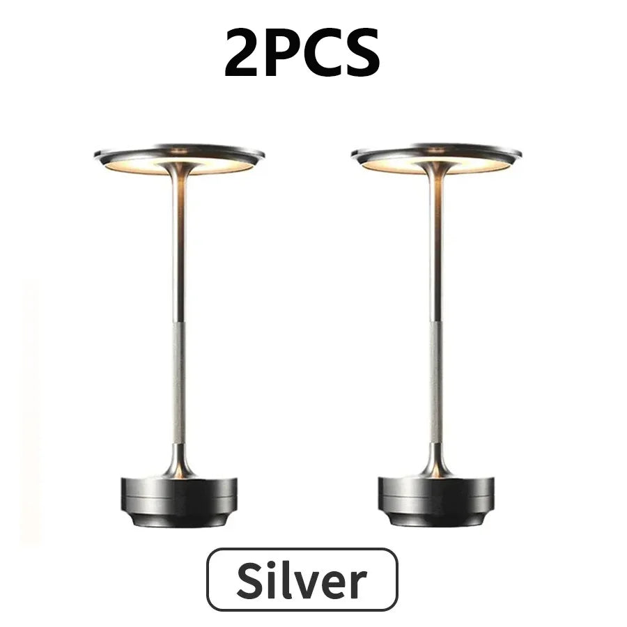 HPH 2 Pack Rechargeable Wireless Table Lamps USB C Bedroom
