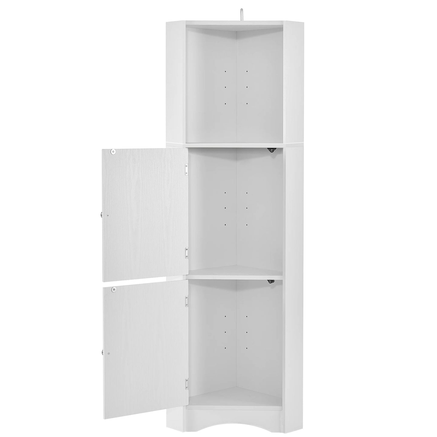 Hign-concerned Tall Bathroom Corner Cabinet With Doors