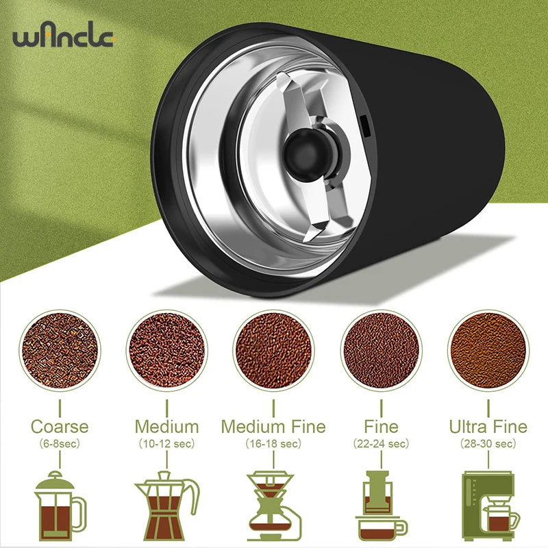 KIRAINAFLY 200W Coffee Bean Grinder Multifunctional Kitchen