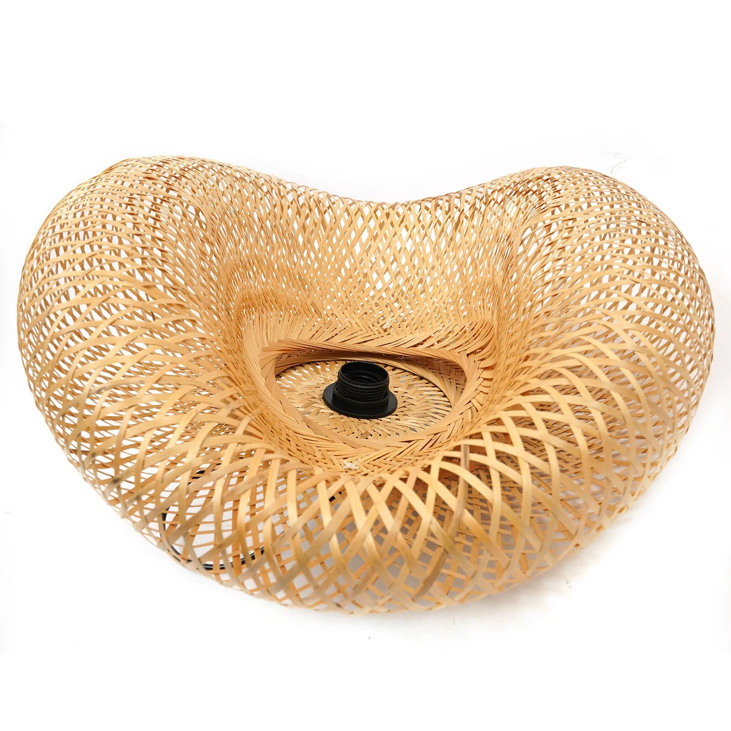 Bamboo Wicker Rattan Pendant Light Asian Ceiling Lamp