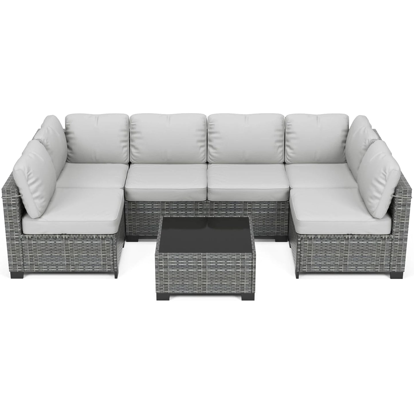 HobbyLane 7 Piece Modular Outdoor Furniture Set