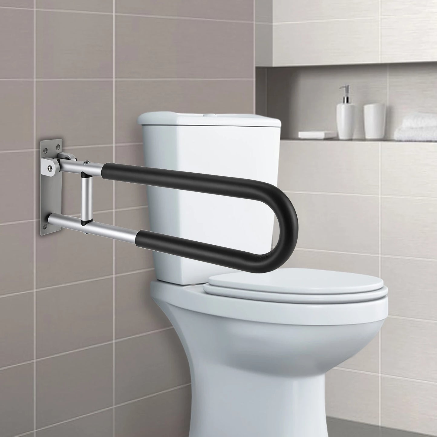 Handrail Foldable Shower Grab Bars Wall Mounted Safety