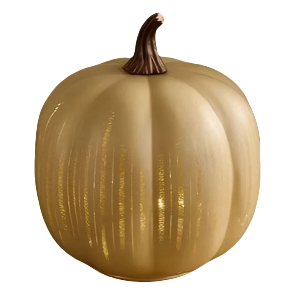 Twinkle Light Pumpkins With Timer Halloween Glass Lamp