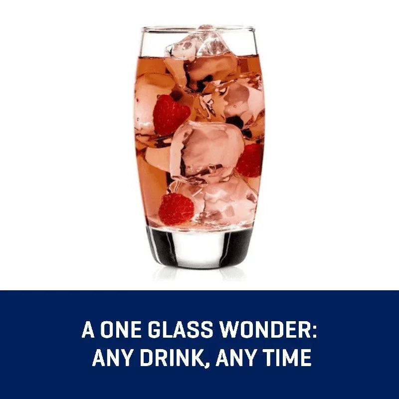 Drinkware Ellendale Glasses Set of 8 Heavy Base Clear Glass