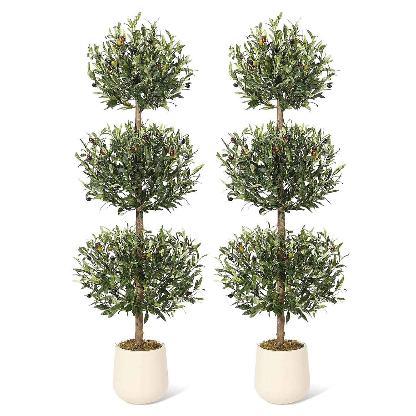 HiMIS Artificial Olive Tree Indoor Decor with Planter