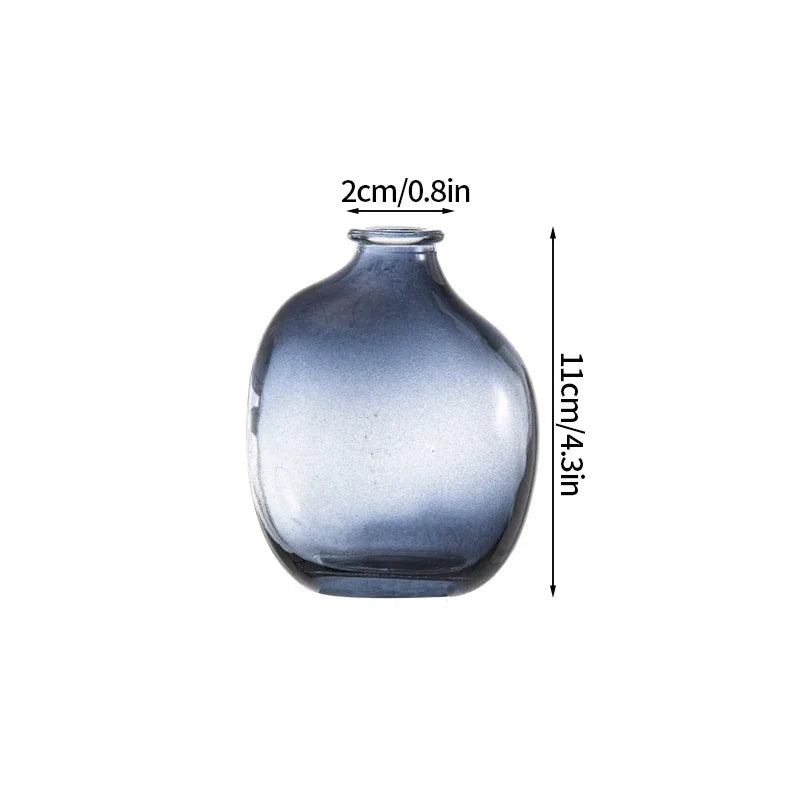 Function Retro Glass Flower Vase Hydroponic Bottle Decor