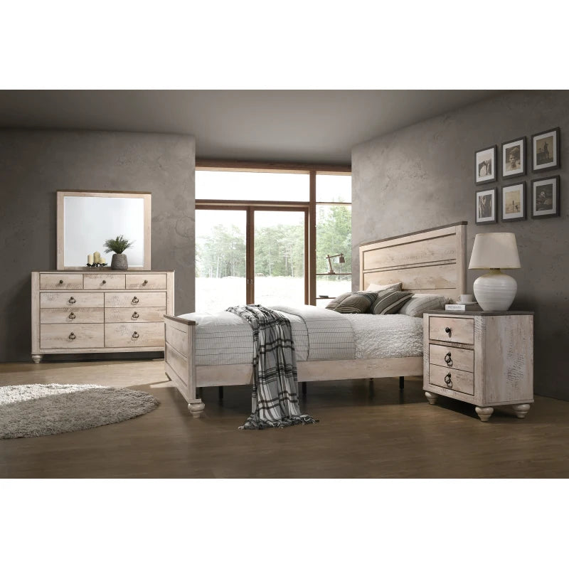 Imerland 4 Piece Bedroom Set Dresser Mirror Nightstand