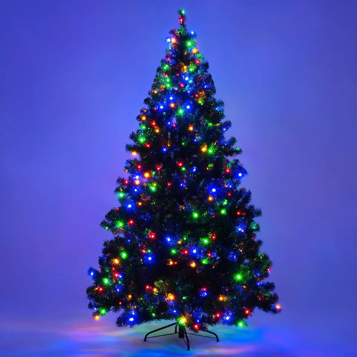 MULTIGOTE Pre Lit Christmas Tree 550 Multicolor Lights Stand