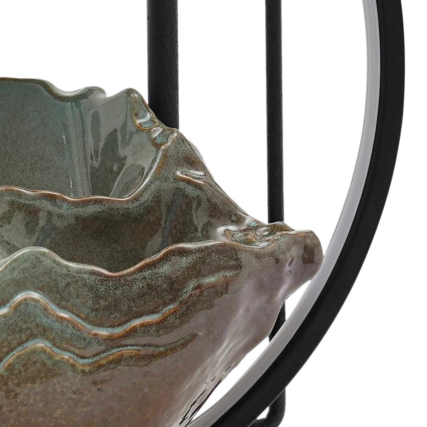 Hign-concerned Tabletop Ceramic Wood Water Fountain