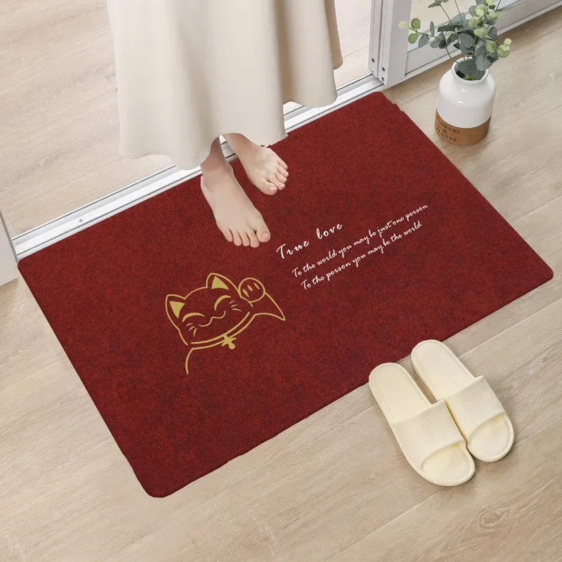 Solid Welcome Entrance Doormats For Home Hallway Non Slip
