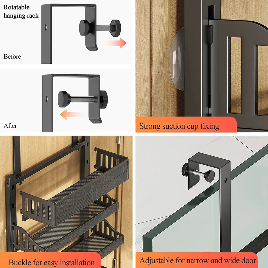 Twister Over The Door Pantry Organizer 10 Tier Steel