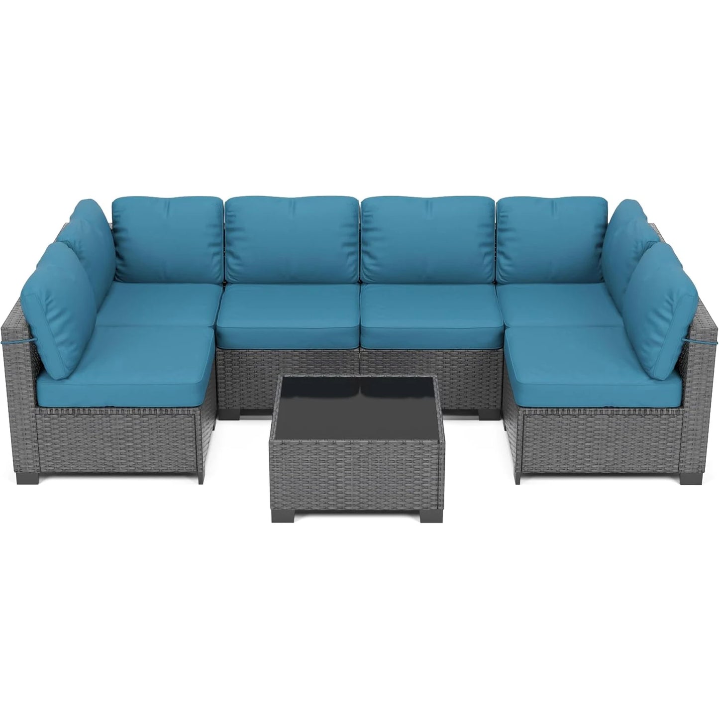 HobbyLane 7 Piece Modular Outdoor Furniture Set