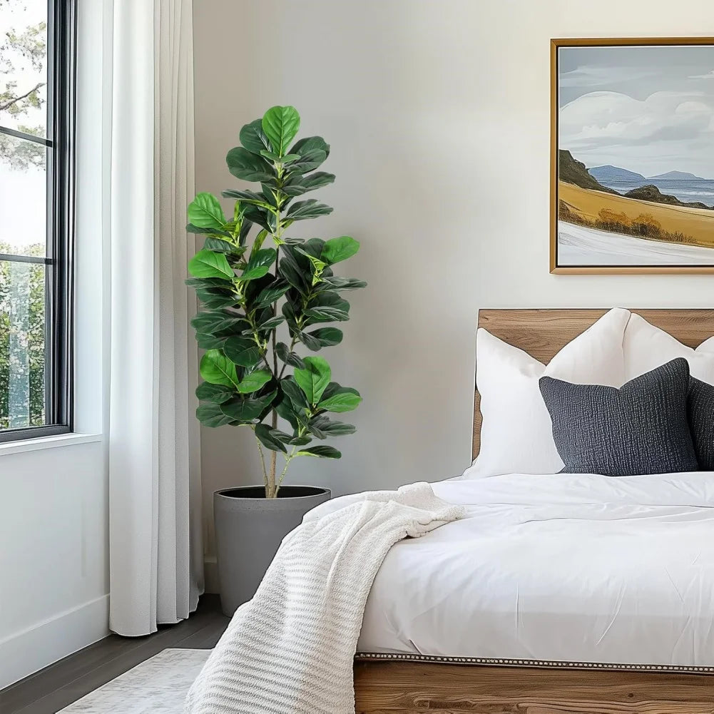 HiMIS Fiddle Leaf Fig Artificial Tree For Home Decor