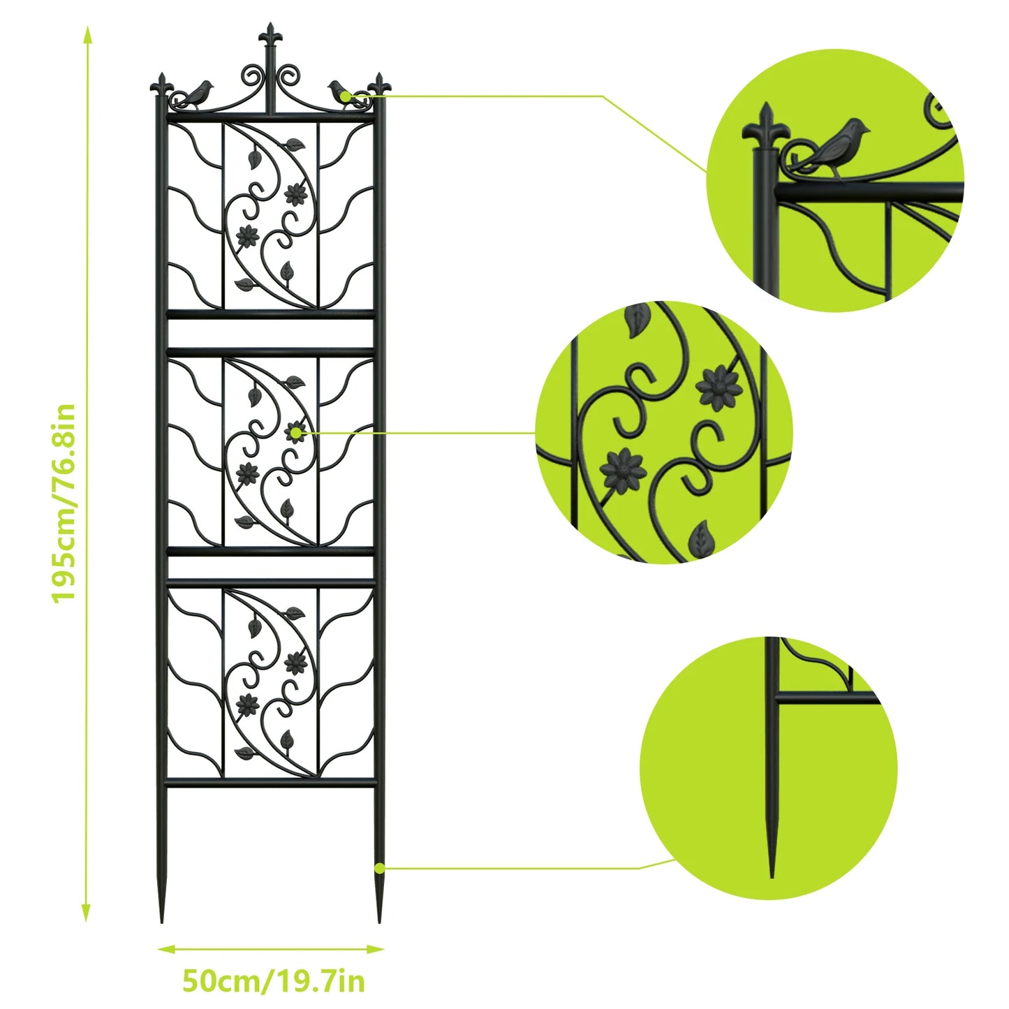 Feature Garden Trellis Outdoor Metal Fence Lattice Panel