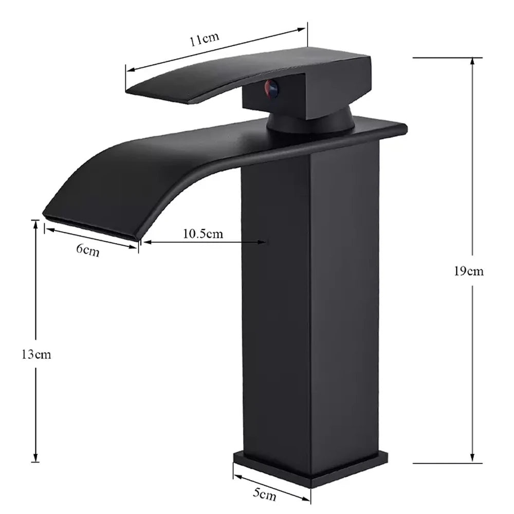 MYQualife Waterfall Bathroom Faucet Vessel Sink Mixer Tap