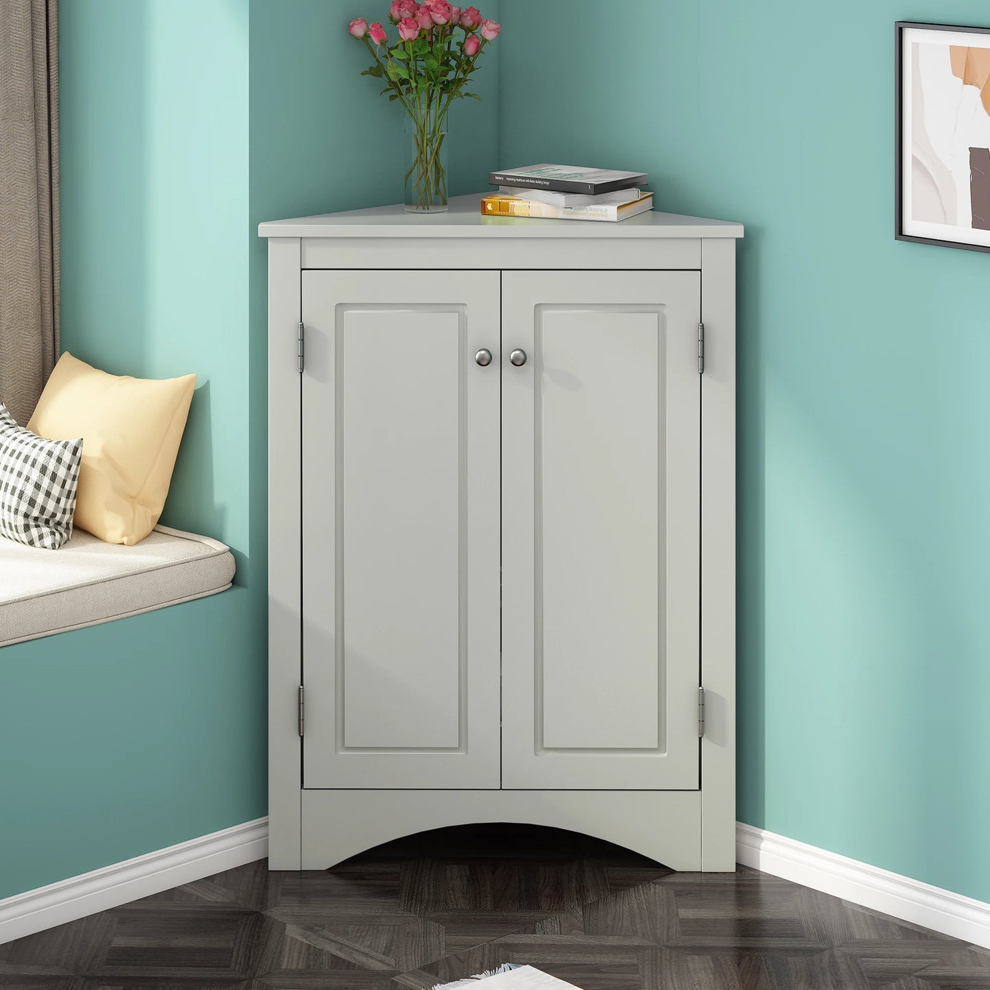 Your Charmed Home Triangle Bathroom Storage Cabinet