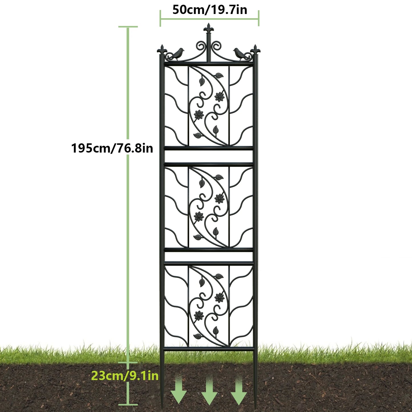 Feature Garden Trellis Outdoor Metal Fence Lattice Panel