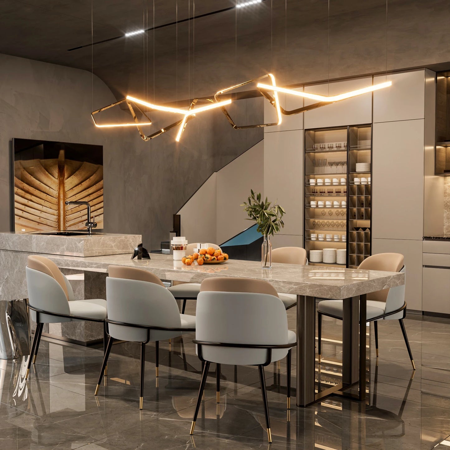 LUVODI Luxury Set Of 2 Dining Chairs Microfiber Leather