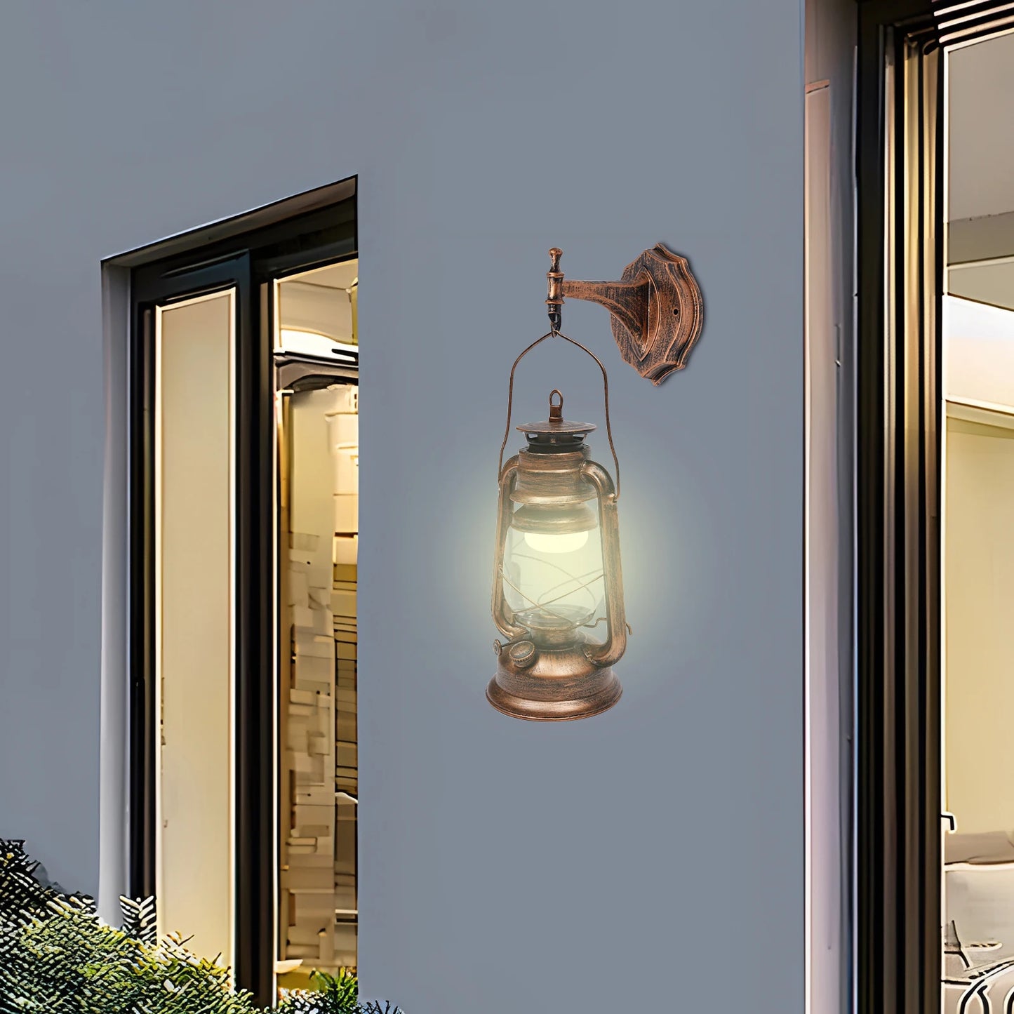 Bymaocar Outdoor Wall Light Antique Exterior Lantern Lamp