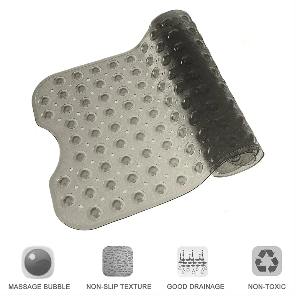 Hubei Bath Non Slip Mat With Drain Holes And Suction Cups