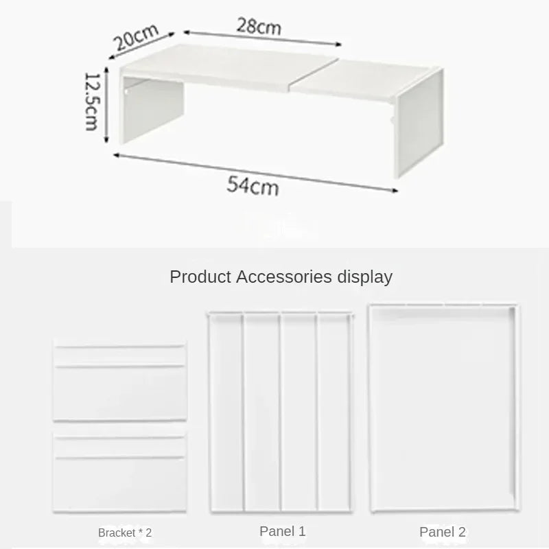 Kitchen Cupboard Organizer Retractable Cabinet Shelf For Spices And Bottles