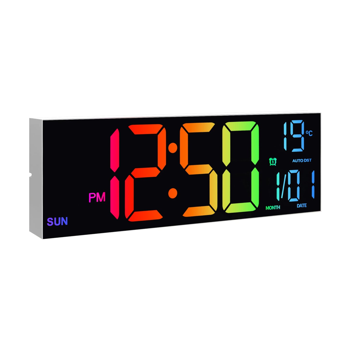 Hign-concerned LED Wall Clock With Remote And Alarm