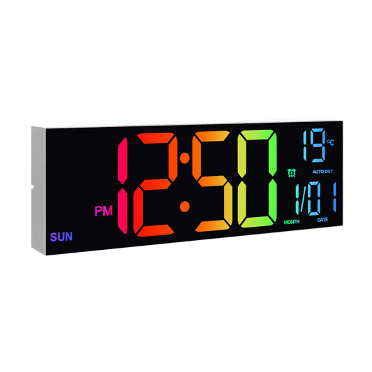 Hign-concerned LED Wall Clock With Remote And Alarm